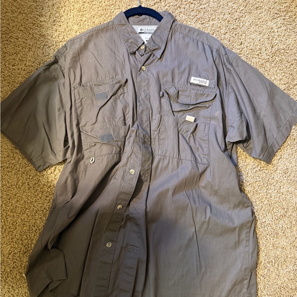 Columbia Charcoal Button-Up Shirt